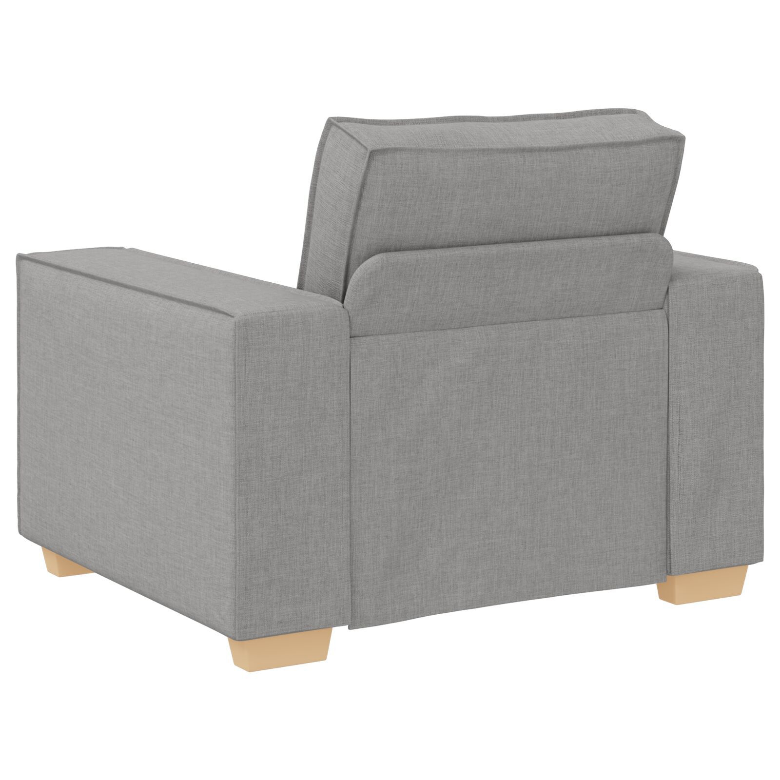 vidaXL Set de canapea cu pernă 3 pcs Gri 220 x 78 x 84 cm țesătură