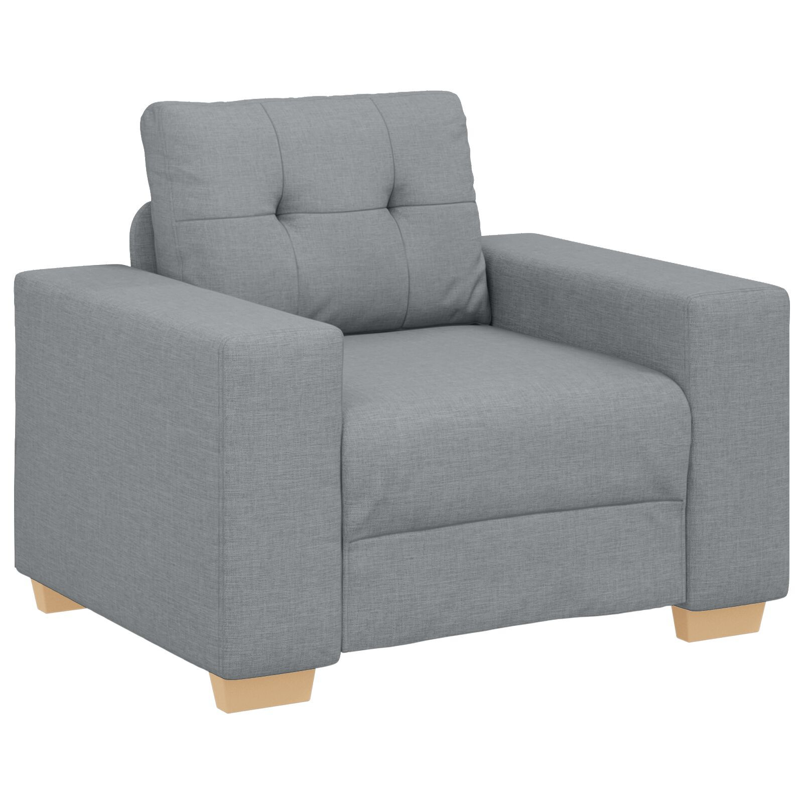 vidaXL Set de canapea cu pernă cu pernă 3 pcs Gri țesătură vidaXL Set de canapea cu pernă cu pernă 3 pcs Gri țesătură