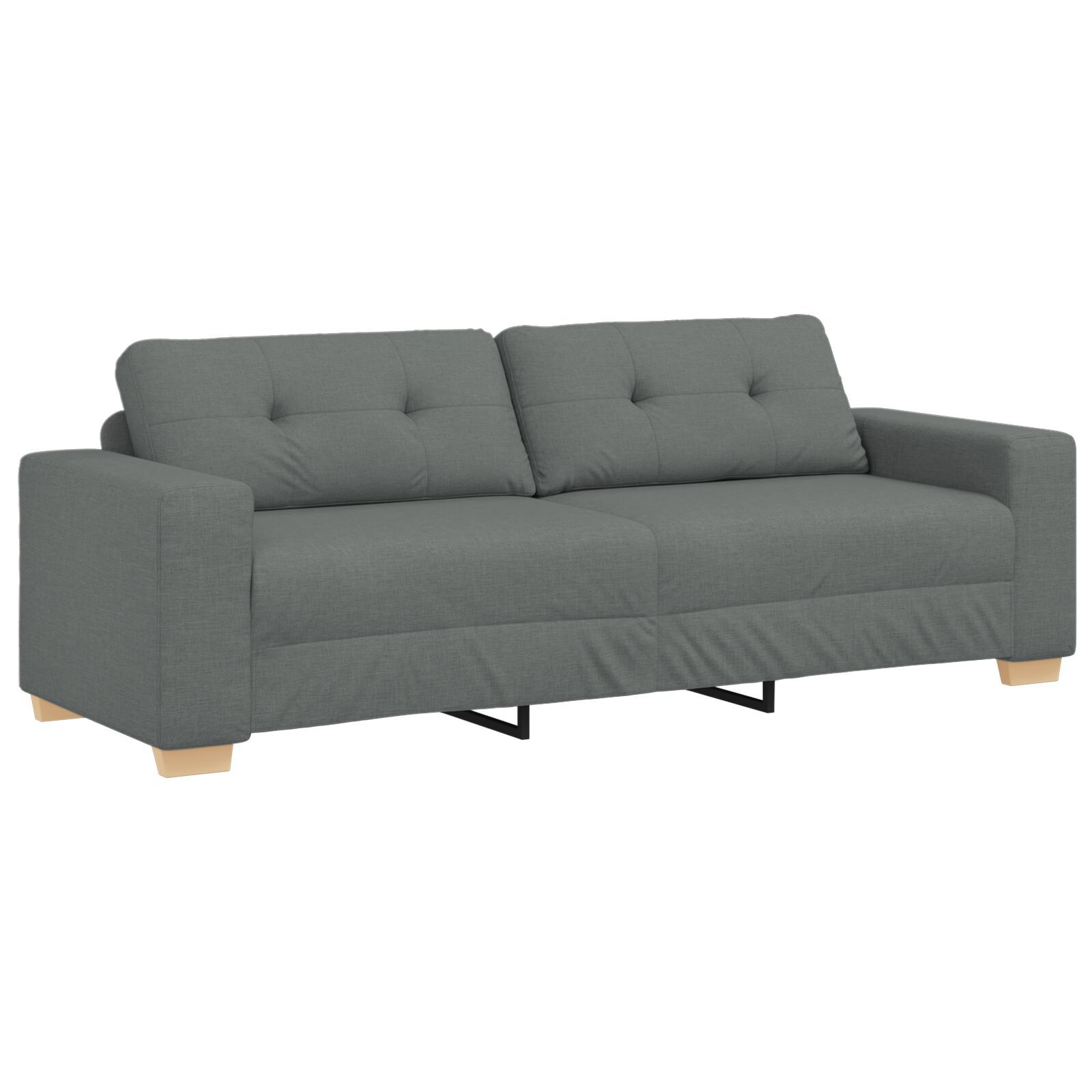 vidaXL Set de canapea cu pernă cu pernă 3 pcs Gri țesătură