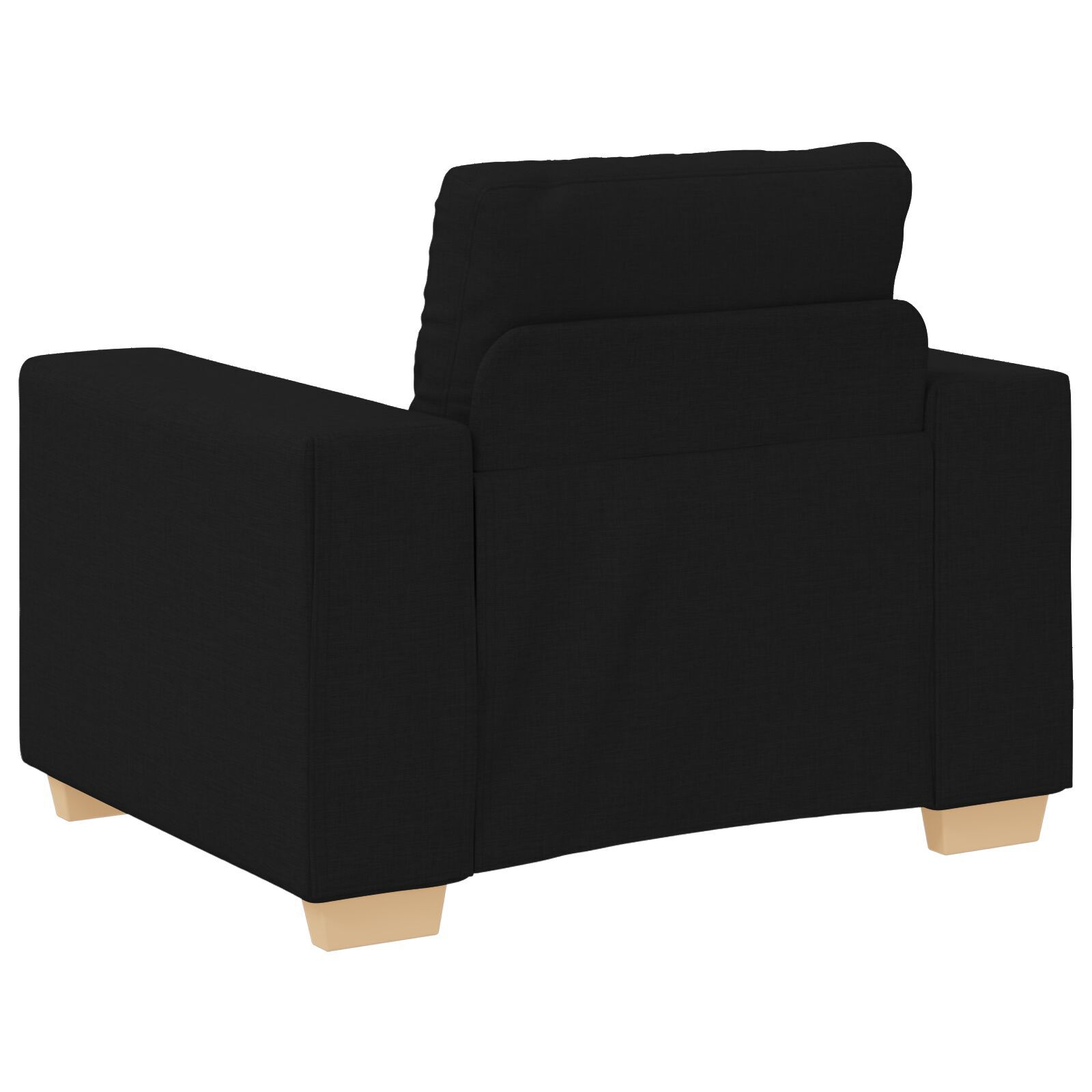 vidaXL Set de canapea cu pernă cu pernă 3 pcs Negru țesătură vidaXL Set de canapea cu pernă cu pernă 3 pcs Negru țesătură