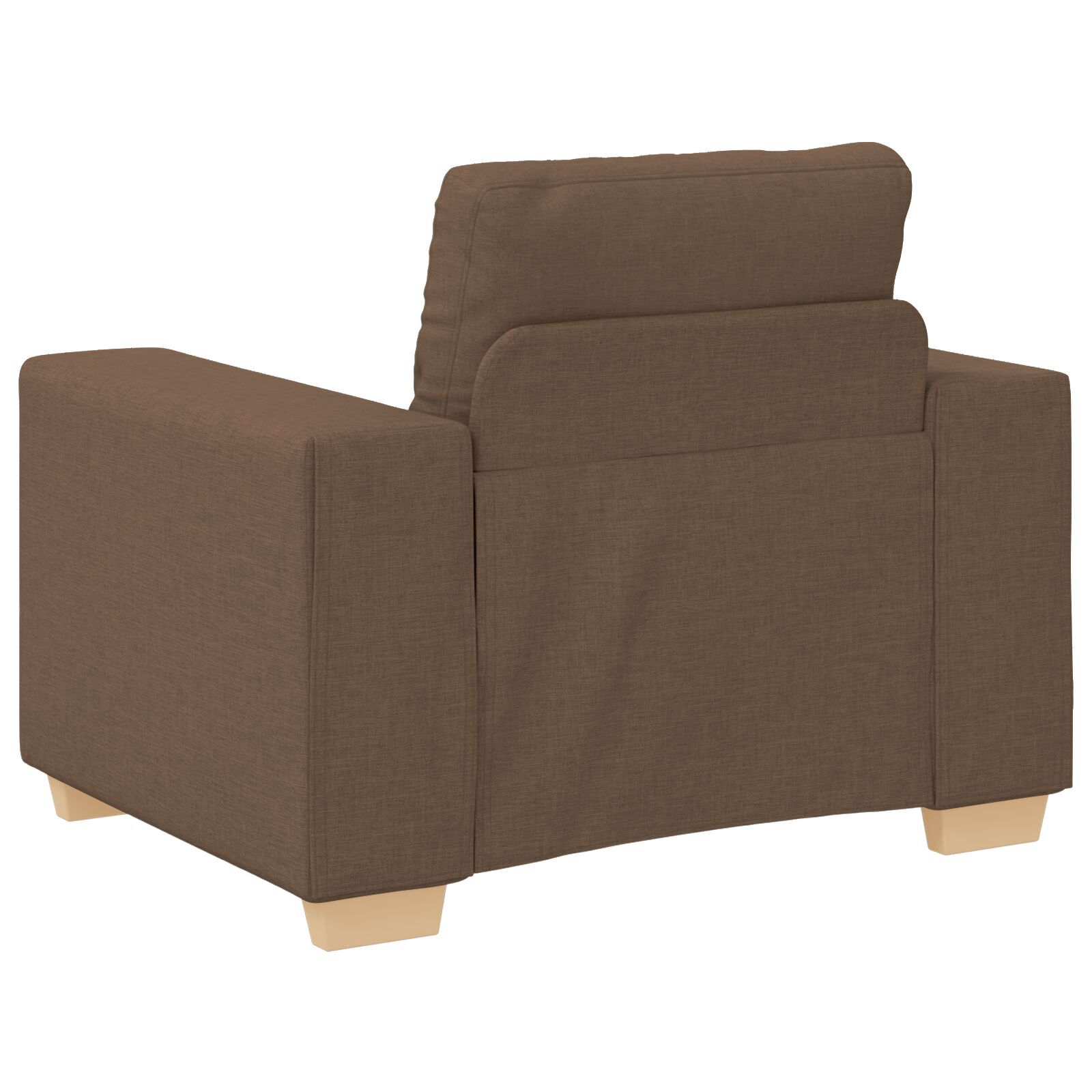 vidaXL Set de canapea cu pernă cu pernă 3 pcs Maro țesătură vidaXL Set de canapea cu pernă cu pernă 3 pcs Maro țesătură