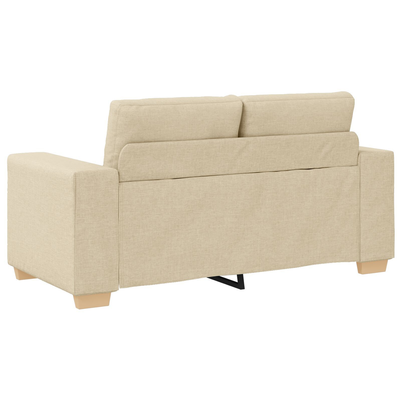 vidaXL Set de canapea cu pernă cu pernă 3 pcs Crem țesătură