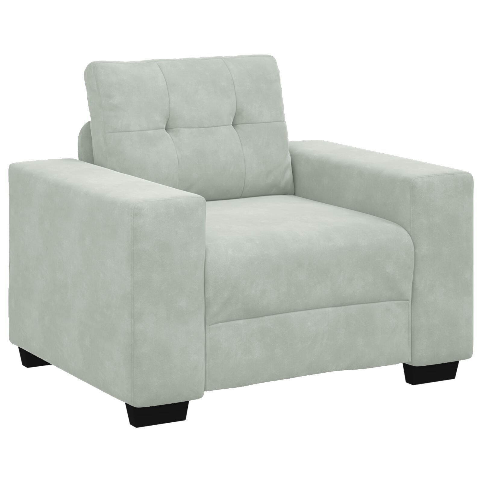 vidaXL Set de canapea cu pernă 3 pcs Gri 221 x 78 x 80 cm Catifea vidaXL Set de canapea cu pernă 3 pcs Gri 221 x 78 x 80 cm Catifea
