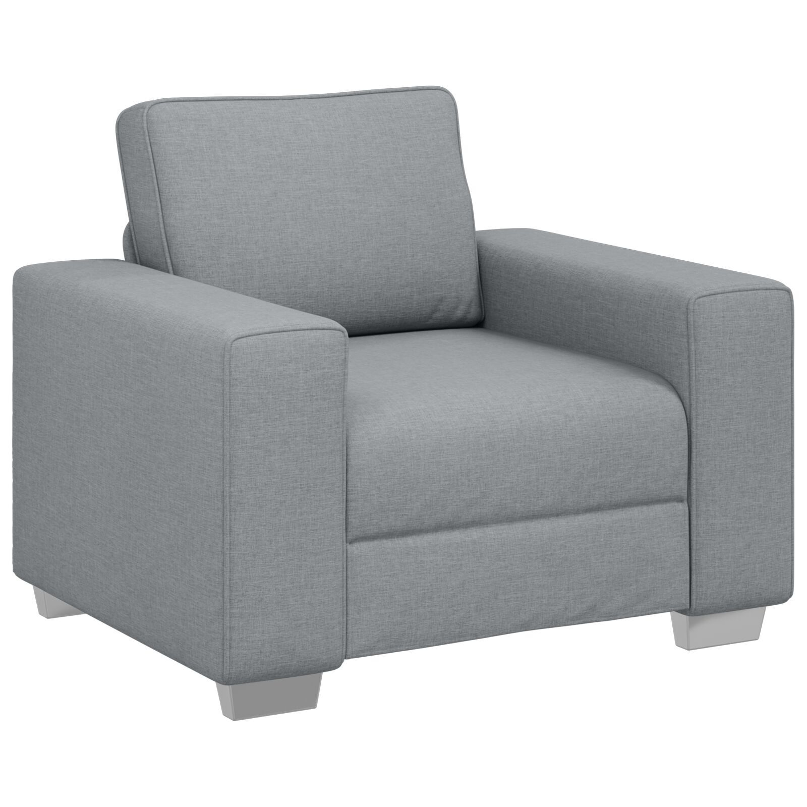 vidaXL Set de canapea cu pernă 3 pcs Gri 219 x 77 x 82 cm țesătură