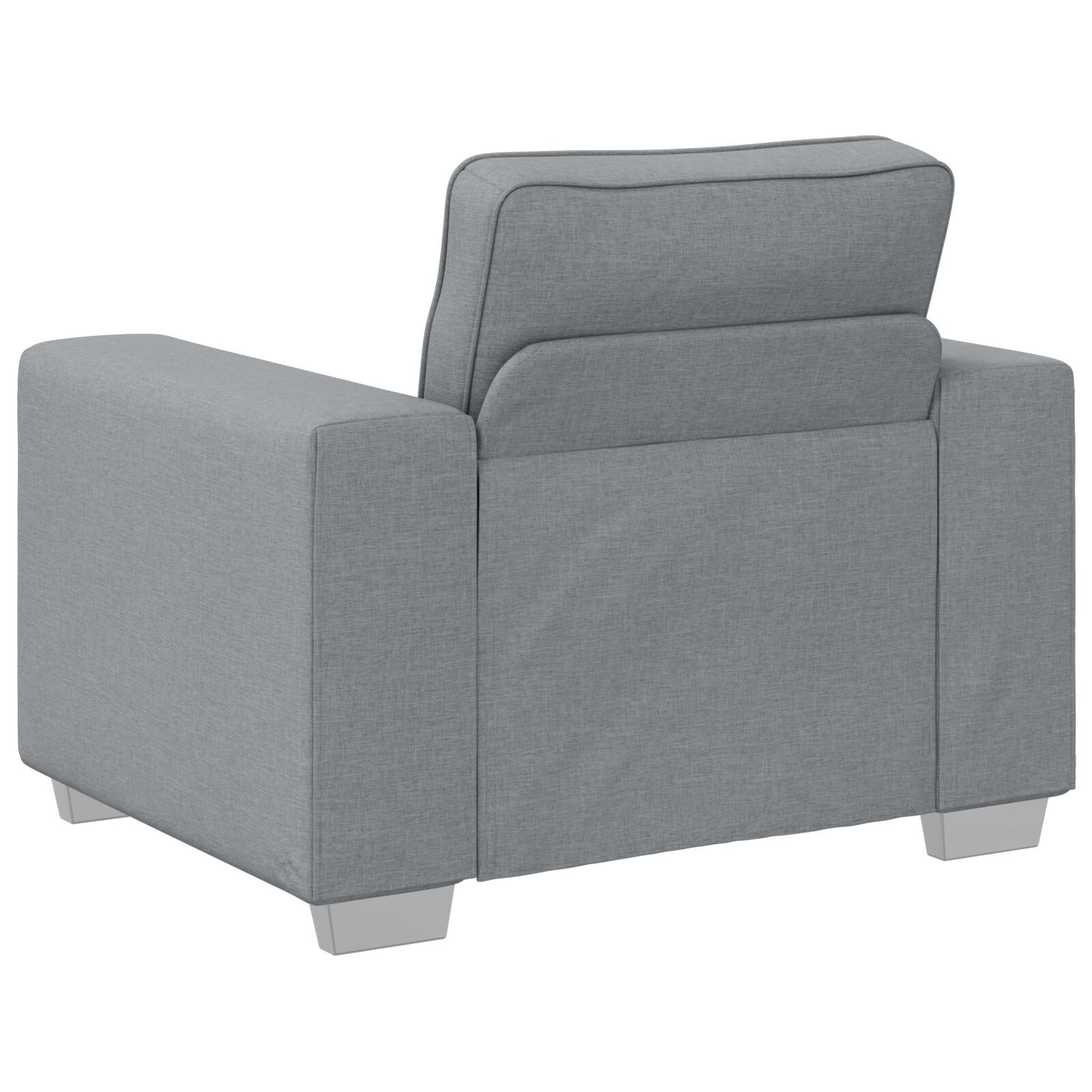 vidaXL Set de canapea cu pernă 3 pcs Gri 219 x 77 x 82 cm țesătură