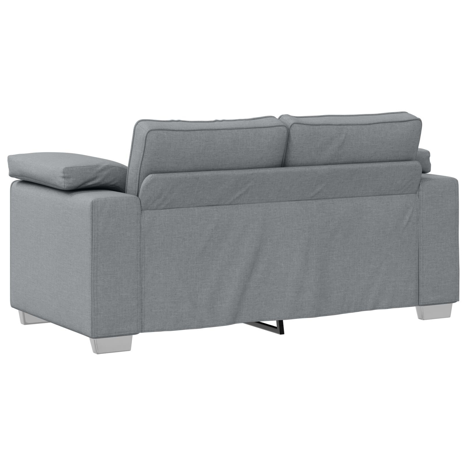vidaXL Set de canapea cu pernă 3 pcs Gri 219 x 77 x 82 cm țesătură