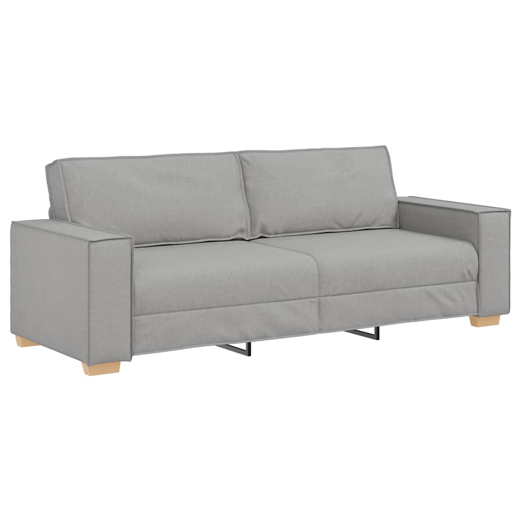 vidaXL Set de canapele cu perne, 2 piese, gri nor, textil