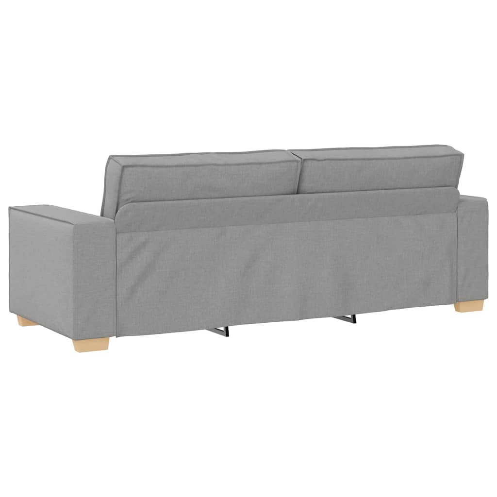vidaXL Set de canapele cu perne, 2 piese, gri nor, textil