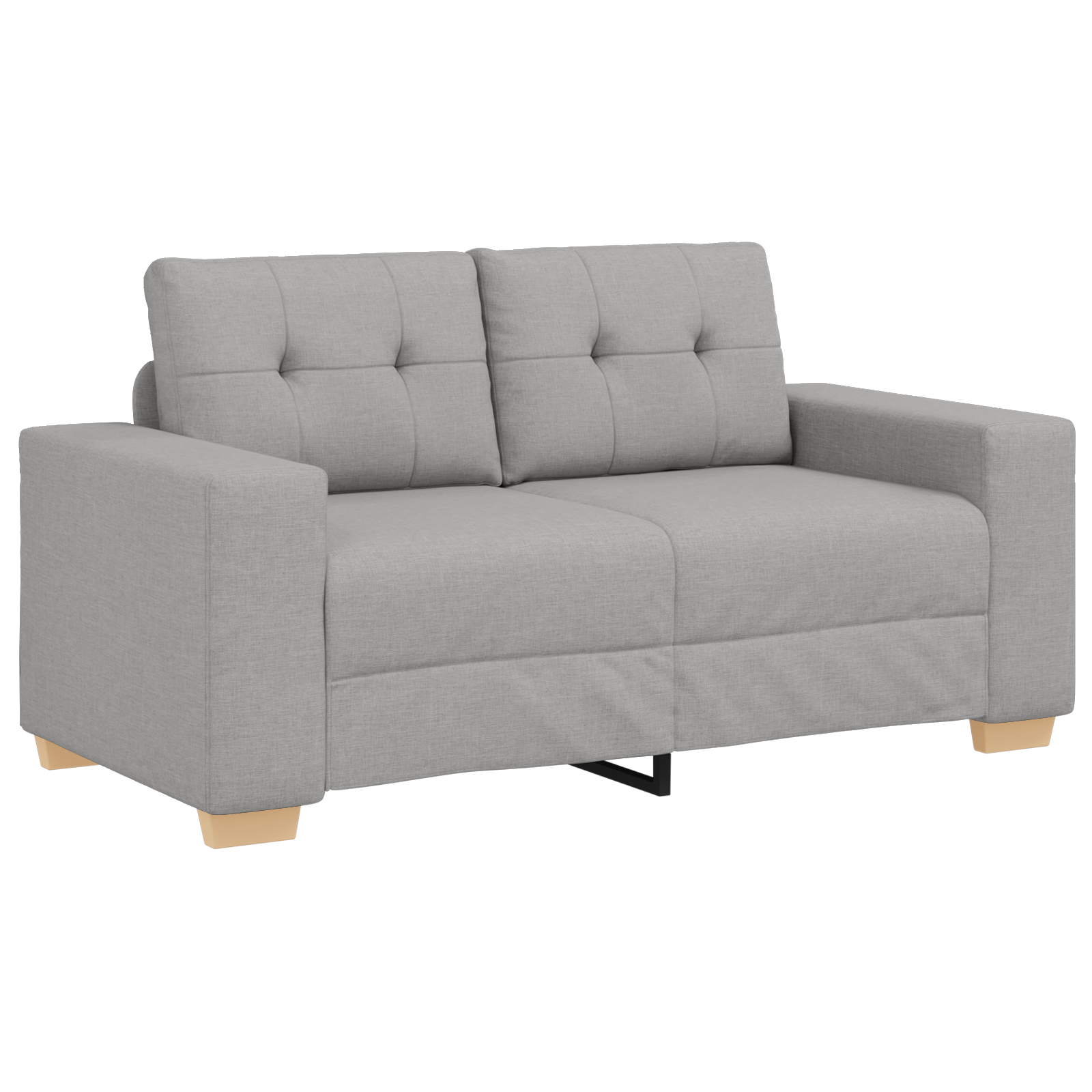 vidaXL Set de canapea cu pernă 2 pcs Gri 221 x 78 x 80 cm Țesătură vidaXL Set de canapea cu pernă 2 pcs Gri 221 x 78 x 80 cm Țesătură