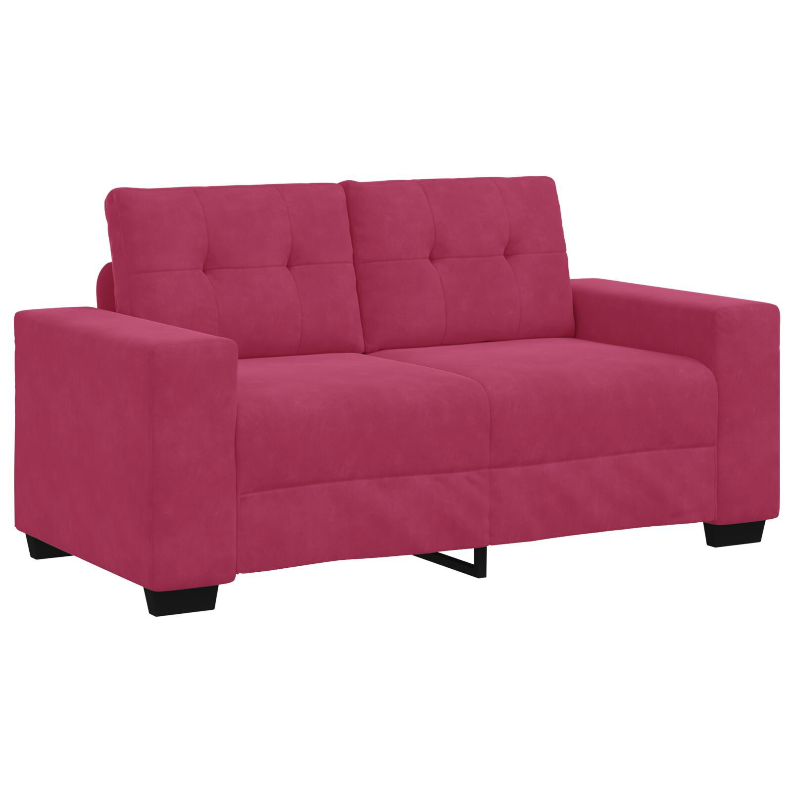 vidaXL Set de canapea 2 pcs bordo 221 x 78 x 80 cm Catifea vidaXL Set de canapea 2 pcs bordo 221 x 78 x 80 cm Catifea
