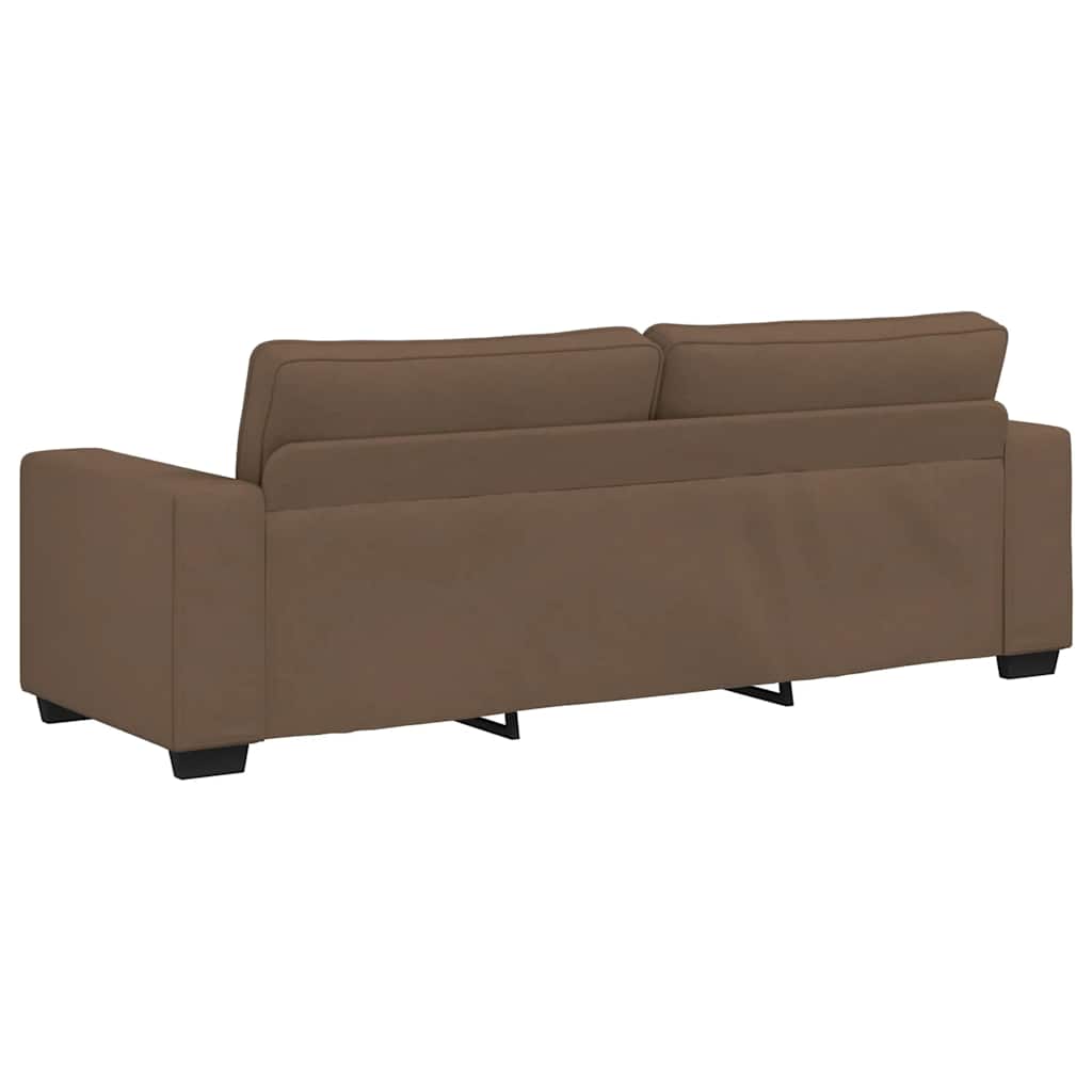 vidaXL Set de canapele cu perne, 2 piese, maro, textil