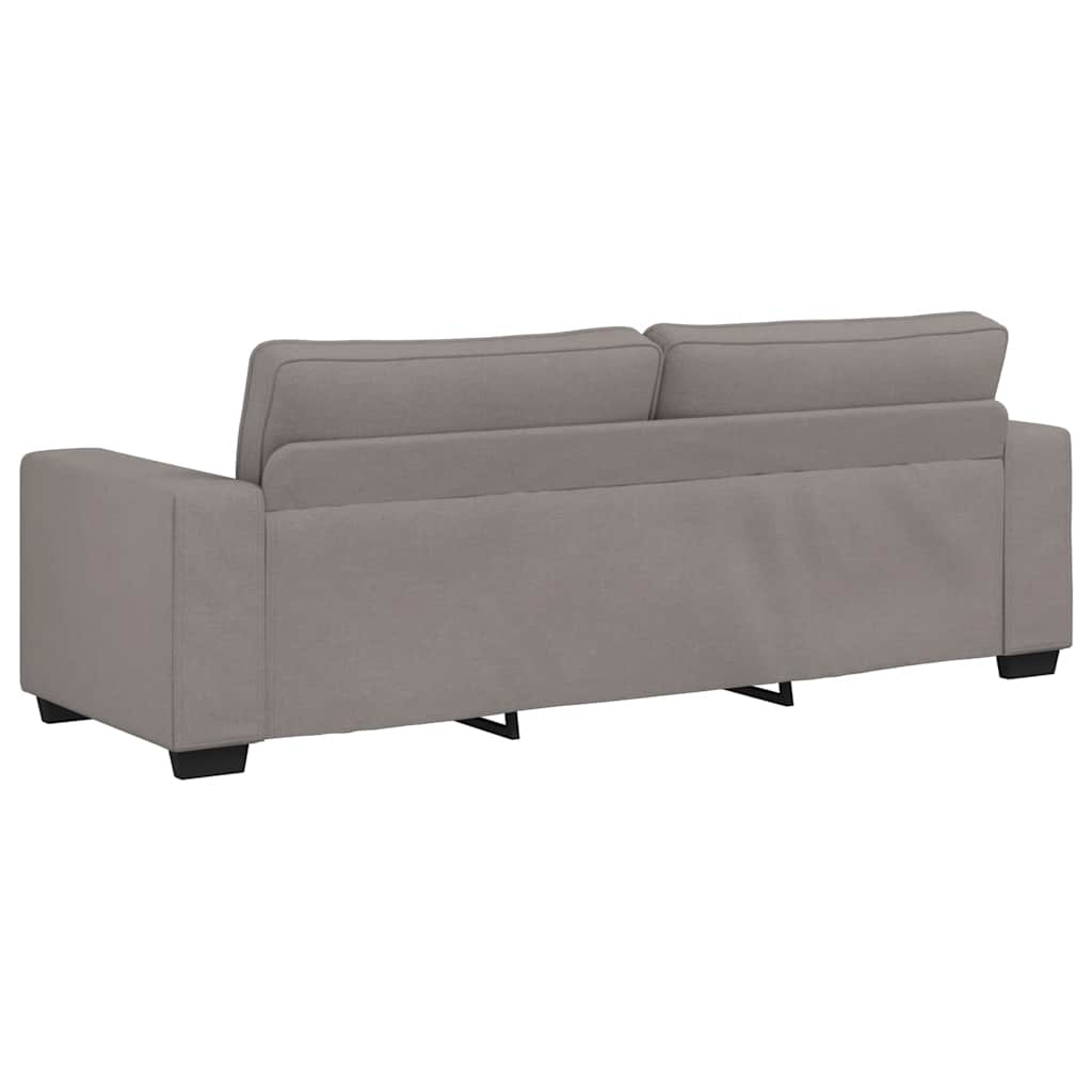 vidaXL Set de canapea cu perne, 2 piese, gri taupe, material textil