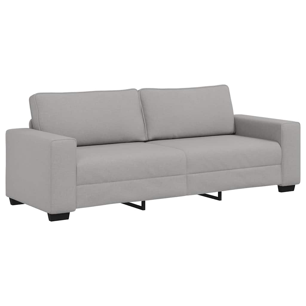 vidaXL Set de canapele cu perne, 2 piese, gri nor, textil