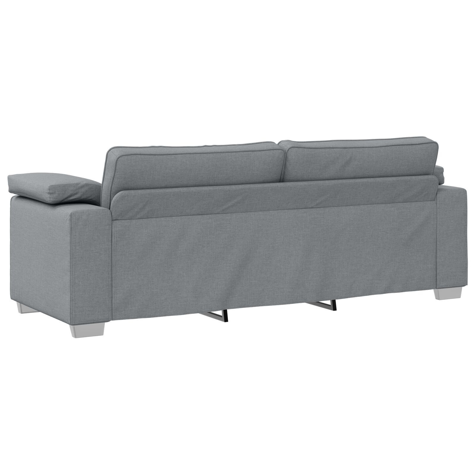 vidaXL Set de canapea 2 pcs Gri deschis 219 x 77 x 82 cm țesătură vidaXL Set de canapea 2 pcs Gri deschis 219 x 77 x 82 cm țesătură