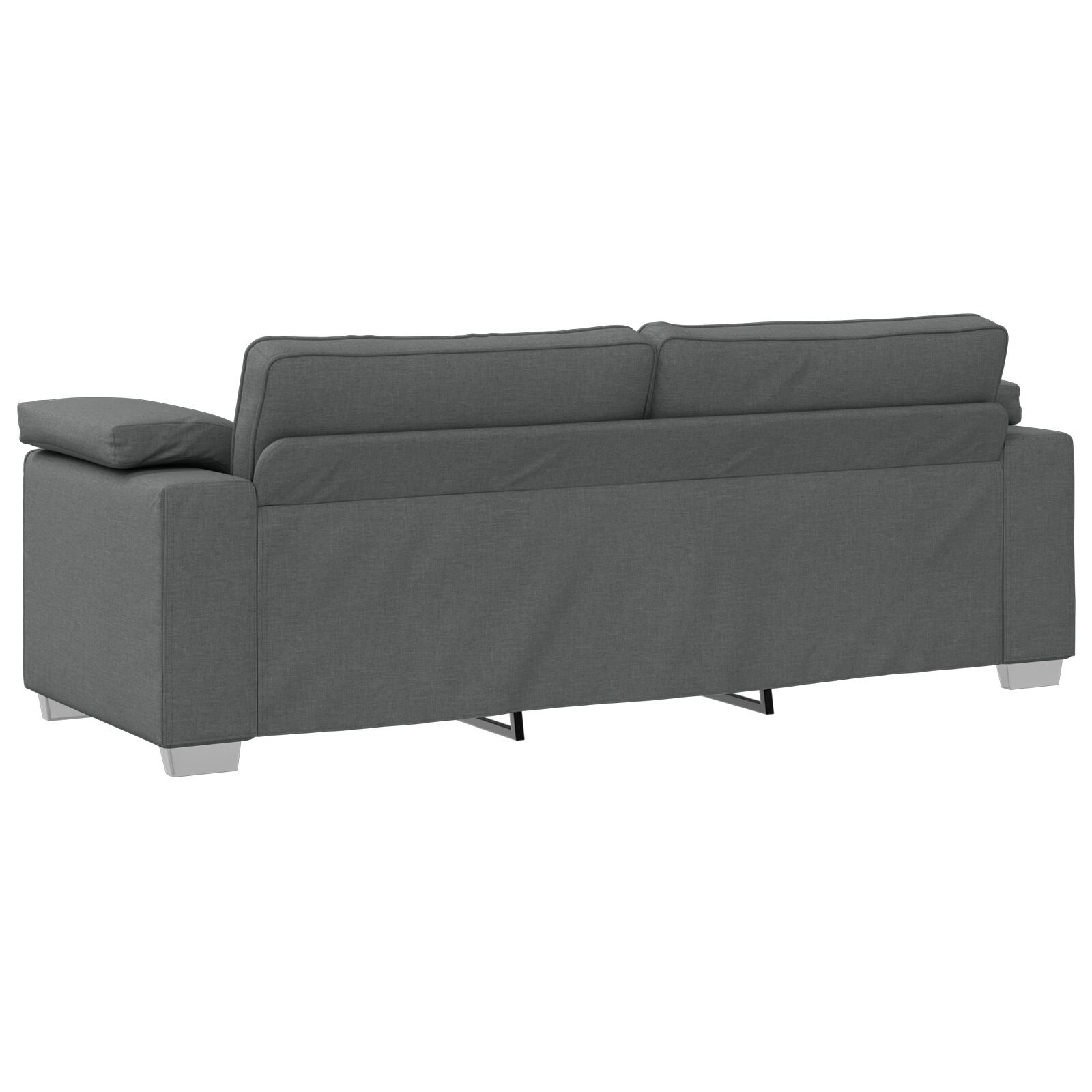 vidaXL Set de canapea 2 pcs Gri închis 219 x 77 x 82 cm țesătură