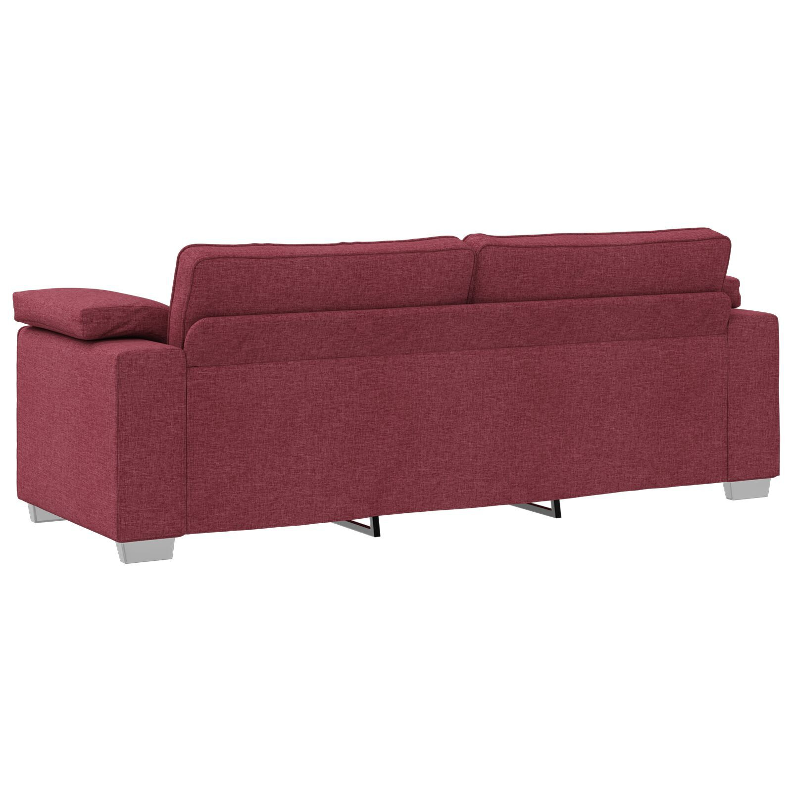 vidaXL Set de canapea 2 pcs bordo 219 x 77 x 82 cm țesătură