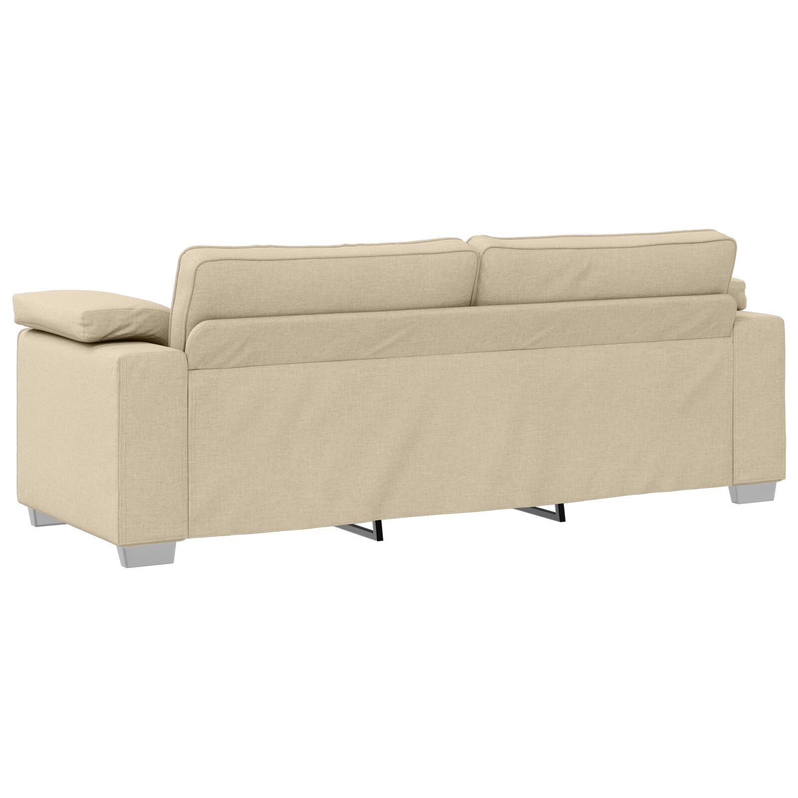 vidaXL Set de canapea 2 pcs Crem 219 x 77 x 82 cm țesătură