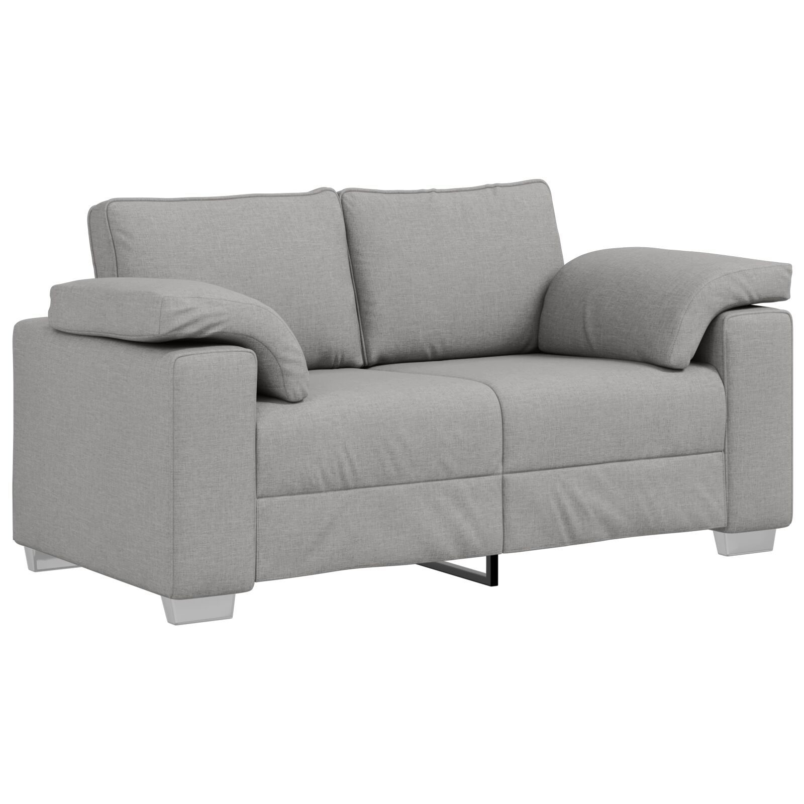vidaXL Set de canapea 2 pcs Gri de nor 219 x 77 x 82 cm țesătură