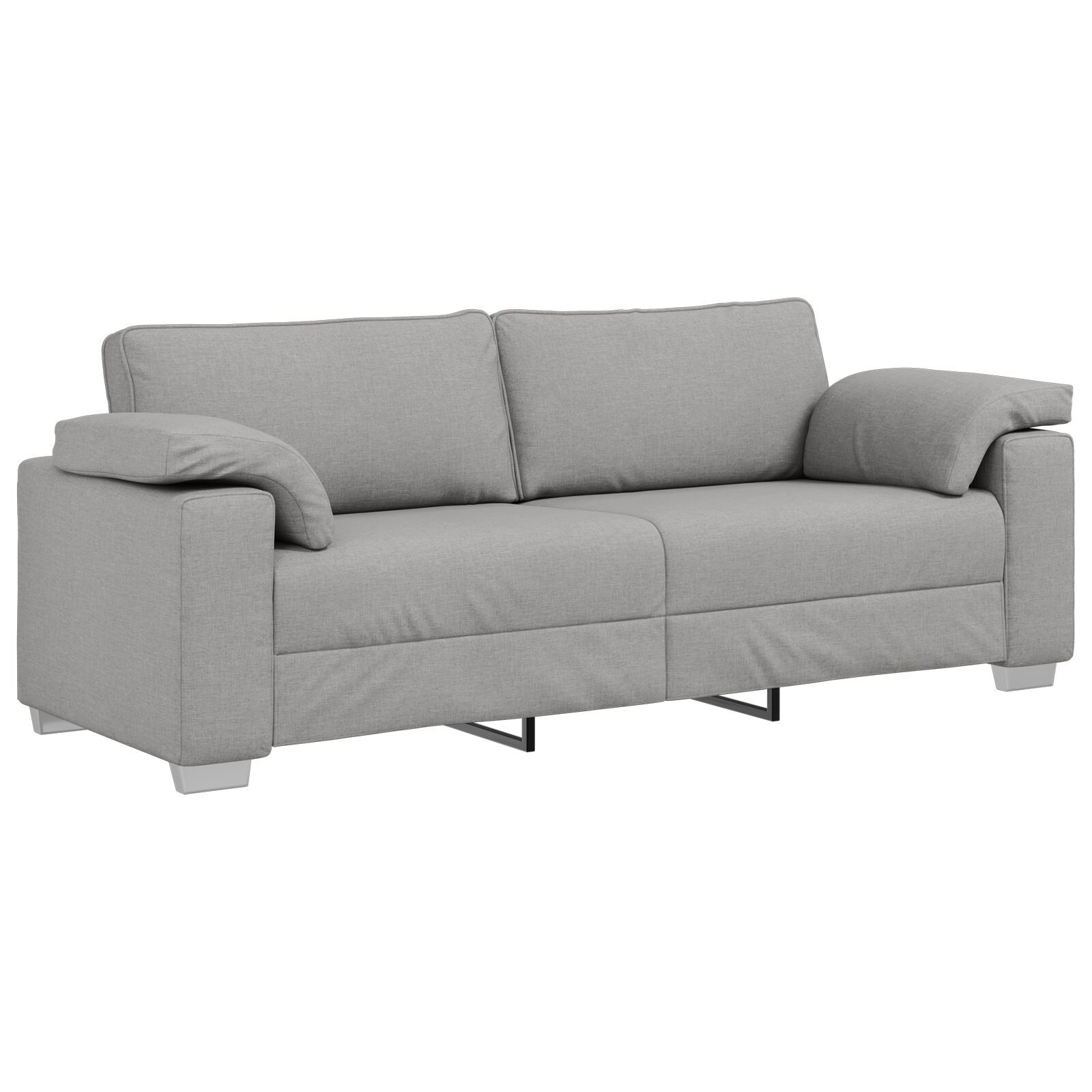 vidaXL Set de canapea 2 pcs Gri de nor 219 x 77 x 82 cm țesătură