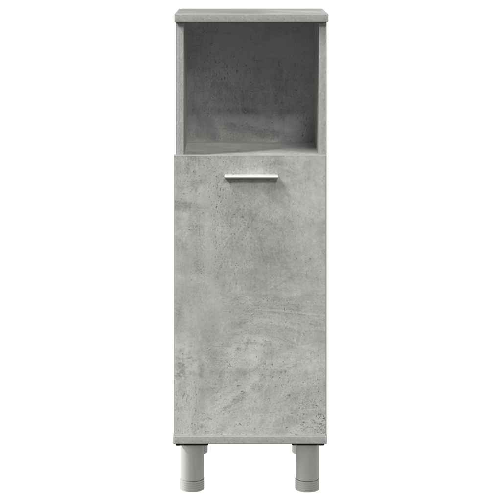 vidaXL Set mobilier de baie, 3 piese, gri beton, lemn compozit vidaXL Set mobilier de baie, 3 piese, gri beton, lemn compozit
