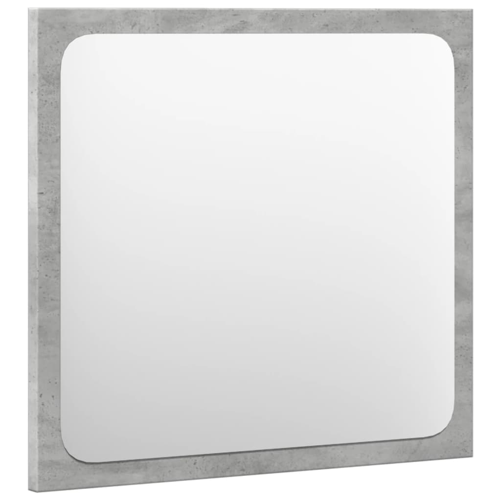 vidaXL Set mobilier de baie, 3 piese, gri beton, lemn compozit