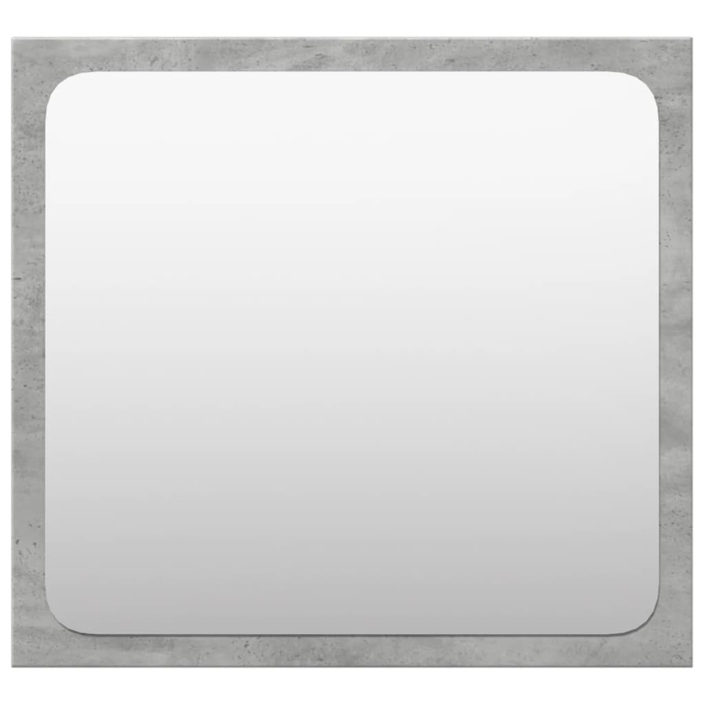 vidaXL Set mobilier de baie, 4 piese, gri beton, lemn compozit