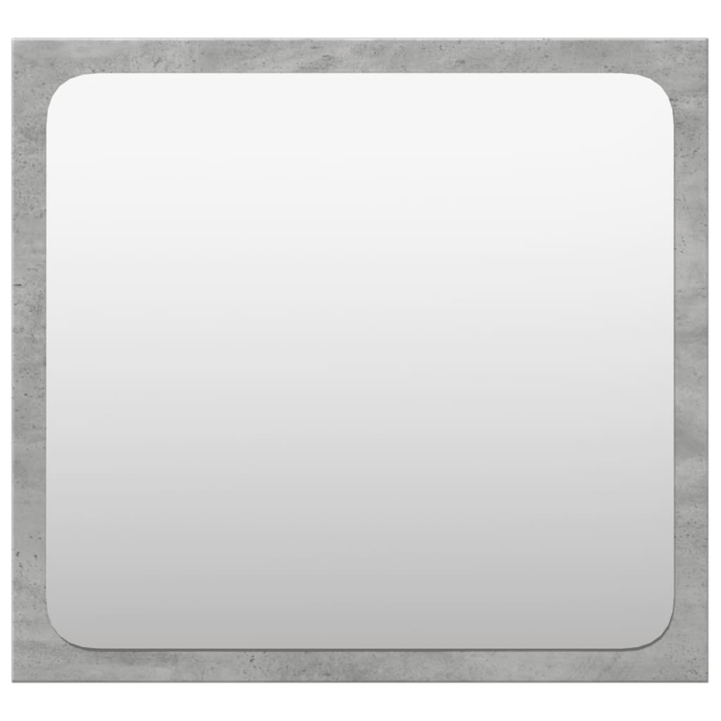 vidaXL Set mobilier de baie, 4 piese, gri beton, lemn compozit