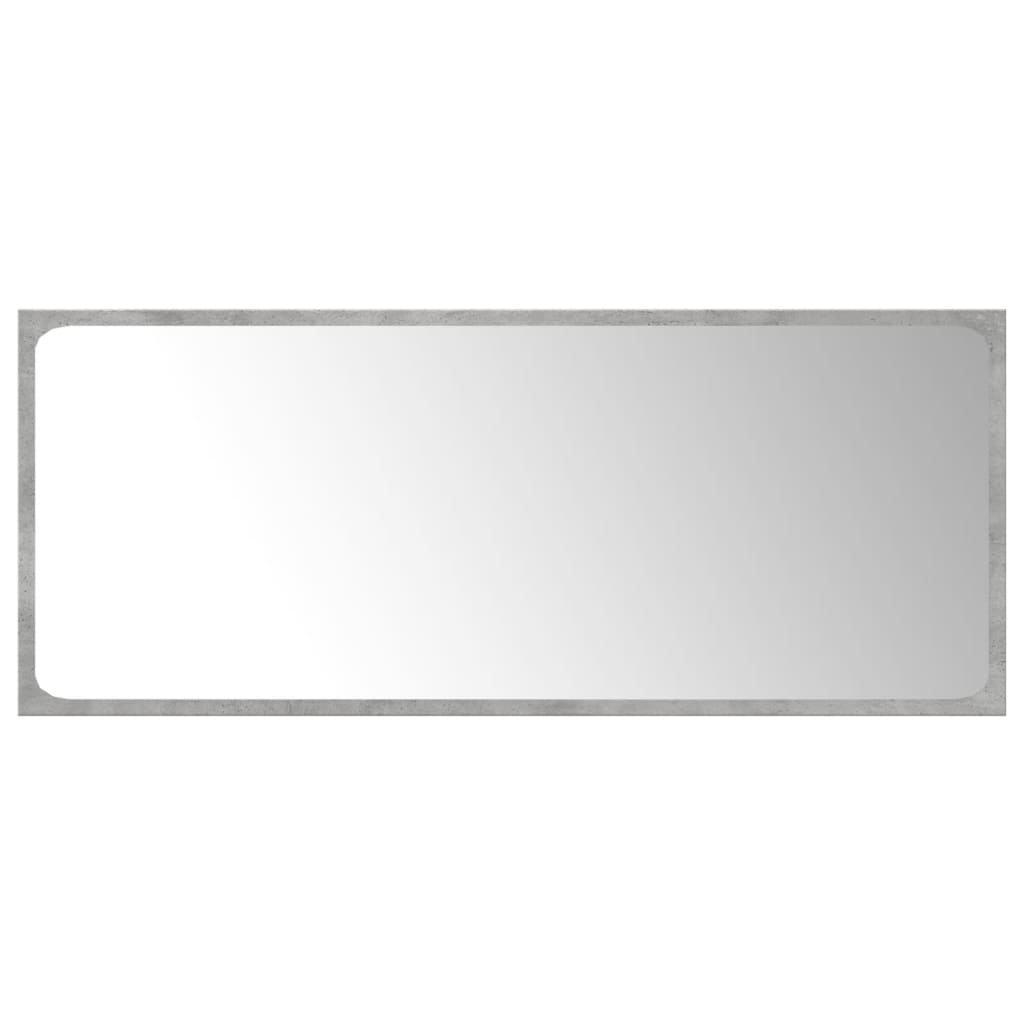 vidaXL Set mobilier de baie, 4 piese, gri beton, lemn compozit