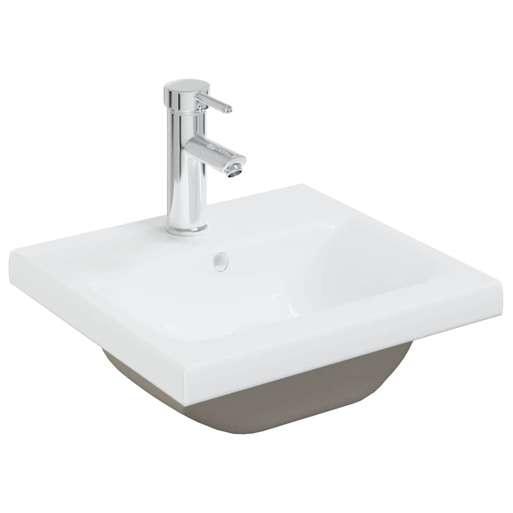 vidaXL Set mobilier de baie, 4 piese, gri beton, lemn compozit