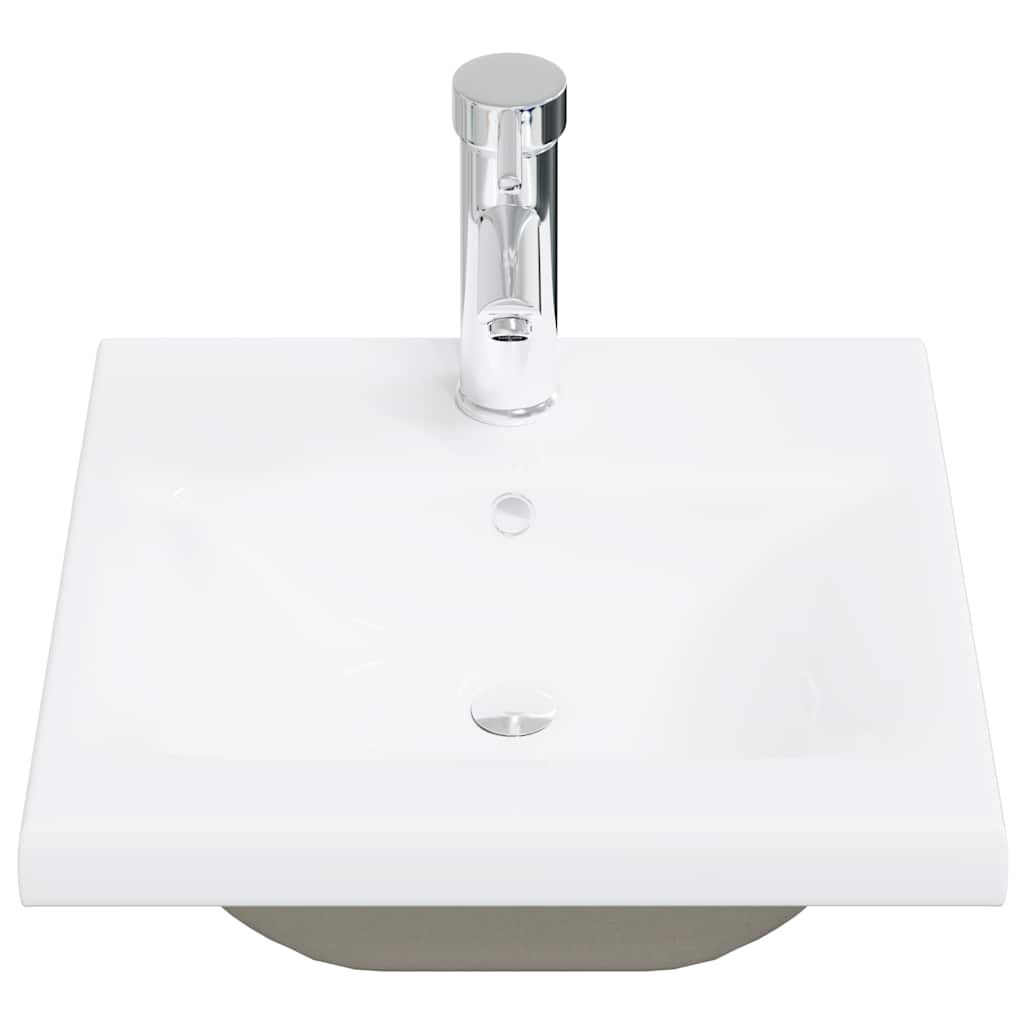 vidaXL Set mobilier de baie, 4 piese, gri beton, lemn compozit