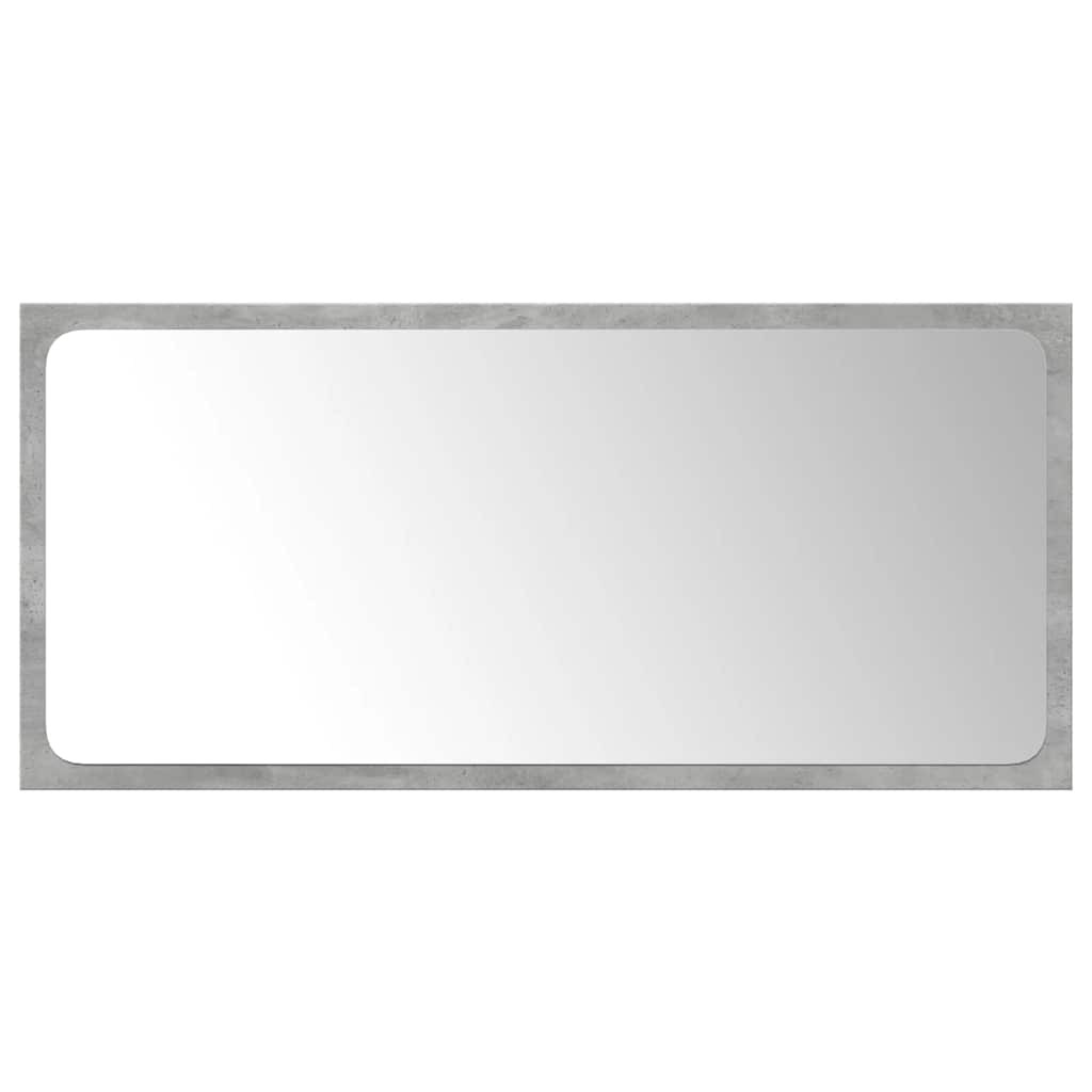 vidaXL Set mobilier de baie, 3 piese, gri beton, lemn compozit