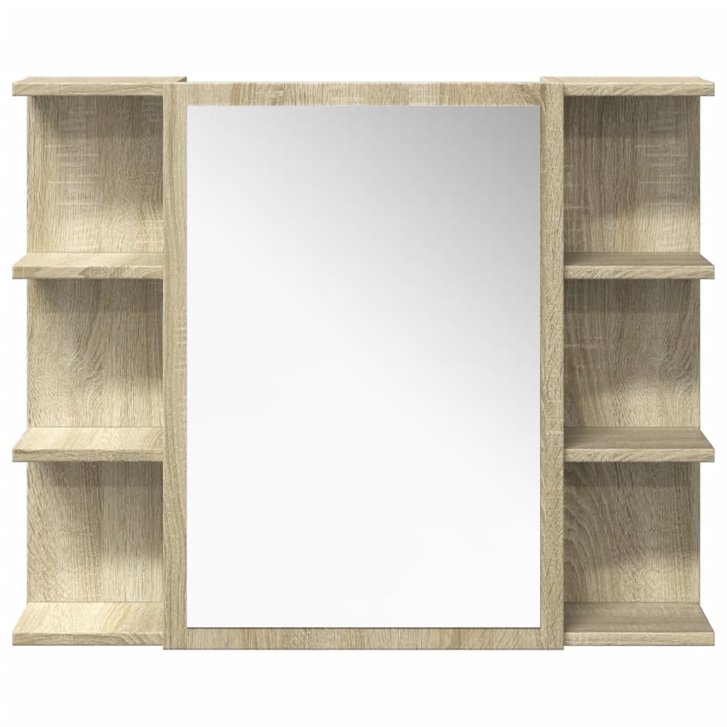 vidaXL Set mobilier de baie, 4 piese, stejar sonoma, lemn prelucrat vidaXL Set mobilier de baie, 4 piese, stejar sonoma, lemn prelucrat