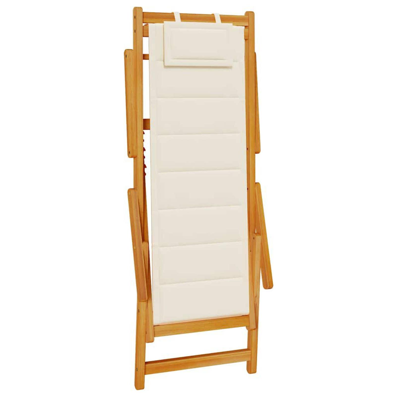 vidaXL Scaun de plajă cu pernă 2 pcs Maro 61.5 x 123 x 82cm vidaXL Scaun de plajă cu pernă 2 pcs Maro 61.5 x 123 x 82cm