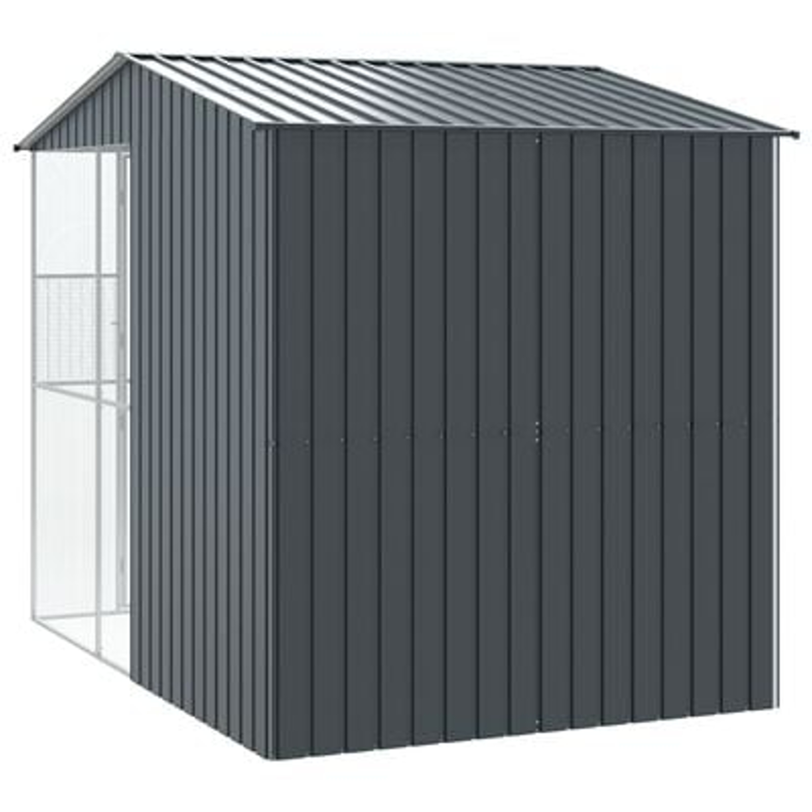 vidaXL Colivie de păsări, antracit, 215x310x247 cm, oțel vidaXL Colivie de păsări, antracit, 215x310x247 cm, oțel