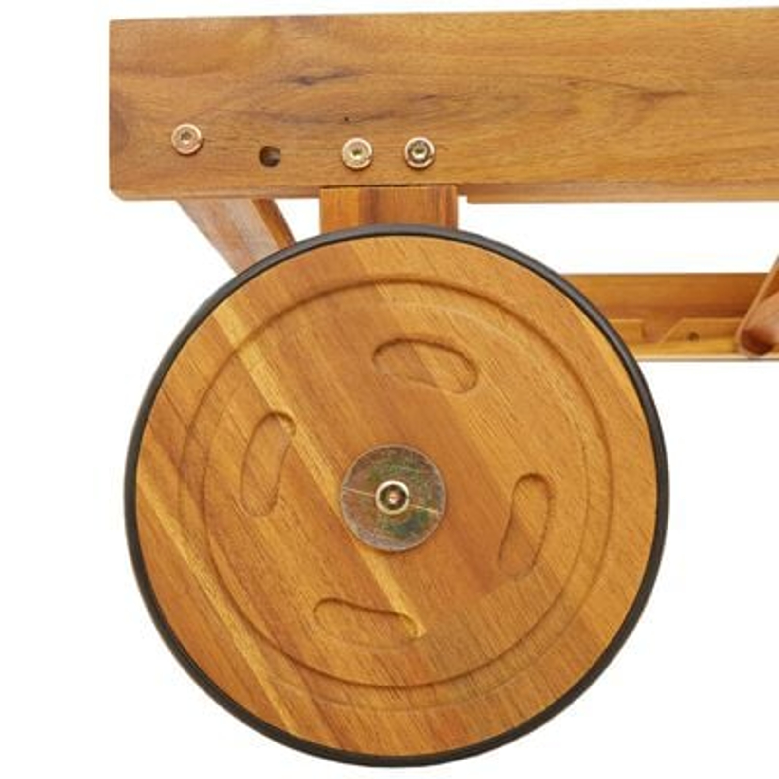 vidaXL Șezlong 2 pcs Maro 63 x 199 x 85cm Lemn masiv de acacia