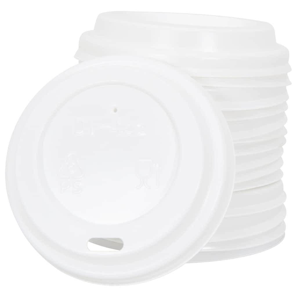 vidaXL Cești de cafea din hârtie cu capace 1000 buc 4oz 120ml vidaXL Cești de cafea din hârtie cu capace 1000 buc 4oz 120ml