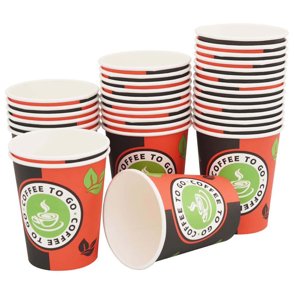 vidaXL Cești de cafea din hârtie cu capace 1000 buc 8oz 240ml vidaXL Cești de cafea din hârtie cu capace 1000 buc 8oz 240ml