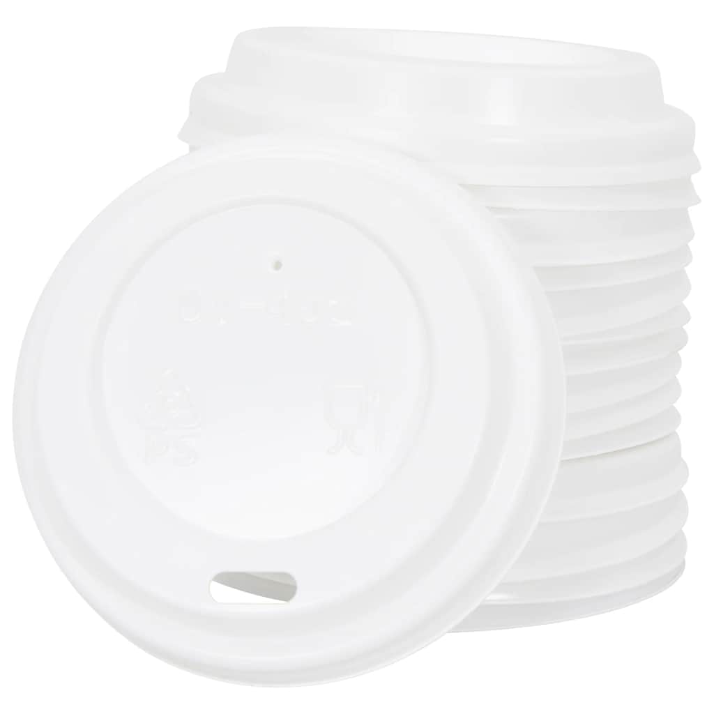 vidaXL Cești de cafea din hârtie cu capace 1000 buc 4oz 100ml vidaXL Cești de cafea din hârtie cu capace 1000 buc 4oz 100ml