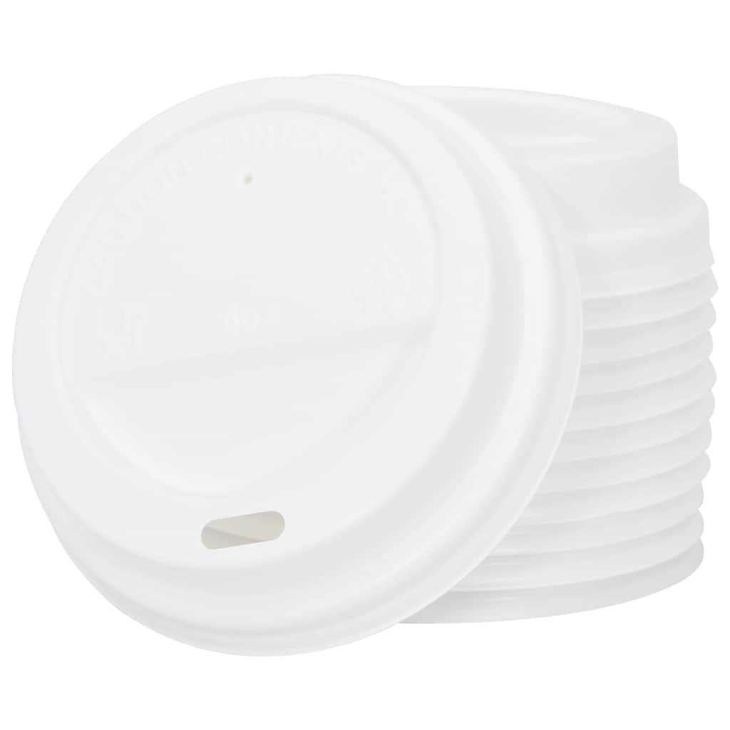 vidaXL Cești de cafea din hârtie cu capace 1000 buc 8oz 200ml vidaXL Cești de cafea din hârtie cu capace 1000 buc 8oz 200ml