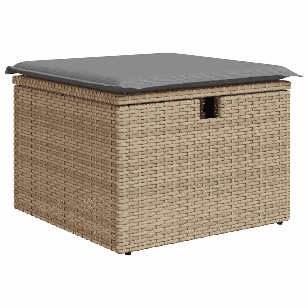 vidaXL Set canapele de grădină cu perne, 5 piese, bej, poliratan vidaXL Set canapele de grădină cu perne, 5 piese, bej, poliratan