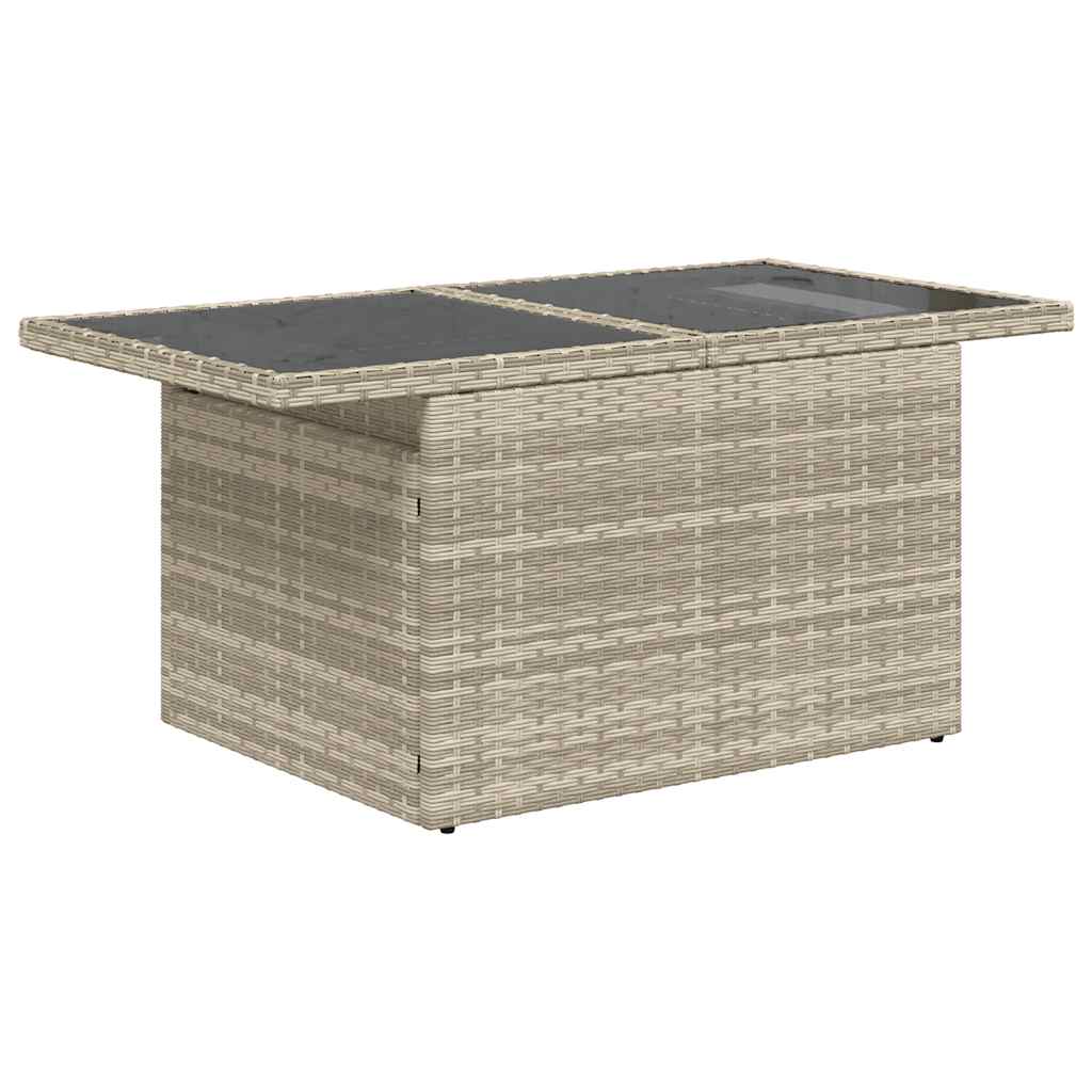 vidaXL Set canapele de grădină cu perne 10 piese gri deschis poliratan vidaXL Set canapele de grădină cu perne 10 piese gri deschis poliratan
