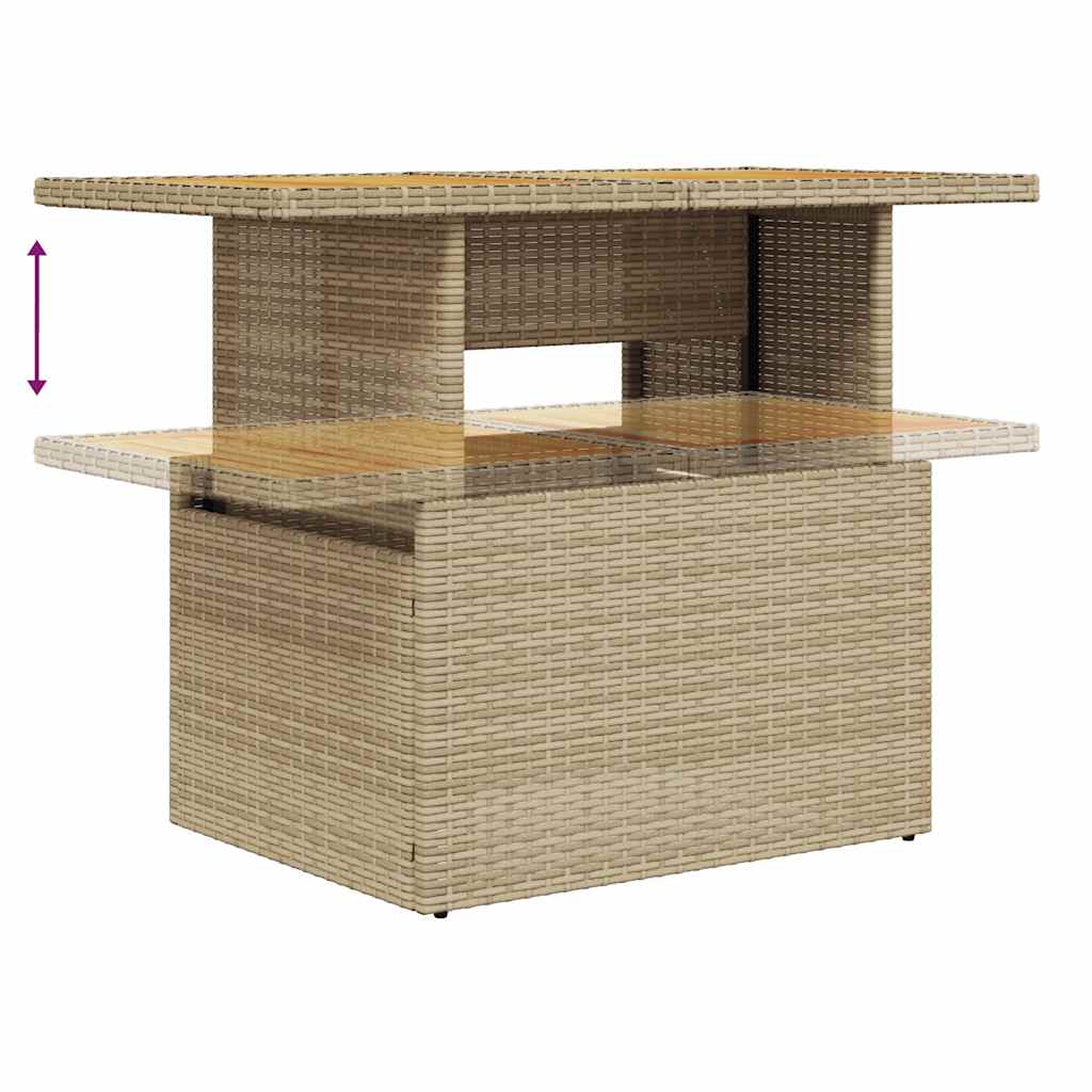 vidaXL Set canapele de grădină cu perne, 11 piese, bej, poliratan vidaXL Set canapele de grădină cu perne, 11 piese, bej, poliratan