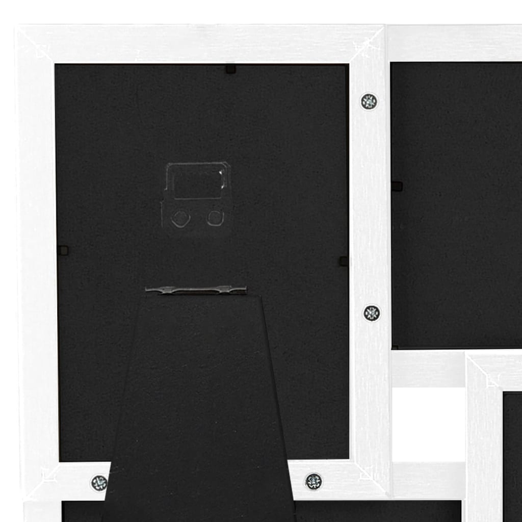 vidaXL Ramă foto colaj, alb, 4x (10x15 cm) foto, MDF vidaXL Ramă foto colaj, alb, 4x (10x15 cm) foto, MDF