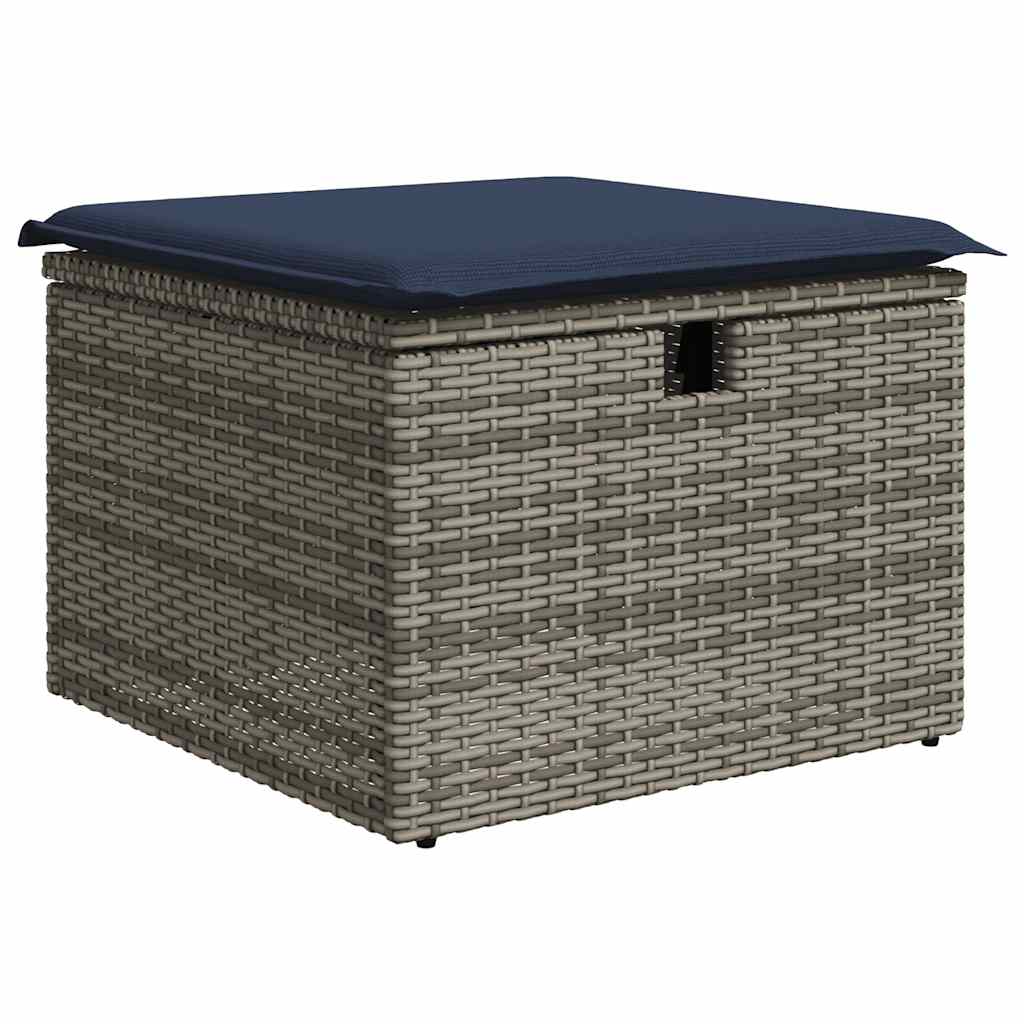 vidaXL Set mobilier grădină perne 6 piese negru poliratan/lemn acacia vidaXL Set mobilier grădină perne 6 piese negru poliratan/lemn acacia