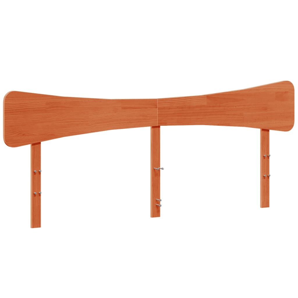 vidaXL Cadru de pat fără saltea, maro ceruit 180x200 cm lemn masiv pin