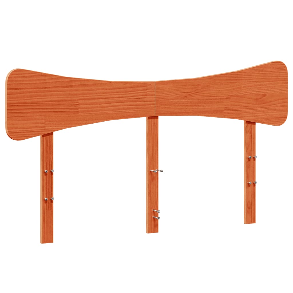 vidaXL Cadru de pat fără saltea, maro ceruit 150x200 cm lemn masiv pin vidaXL Cadru de pat fără saltea, maro ceruit 150x200 cm lemn masiv pin