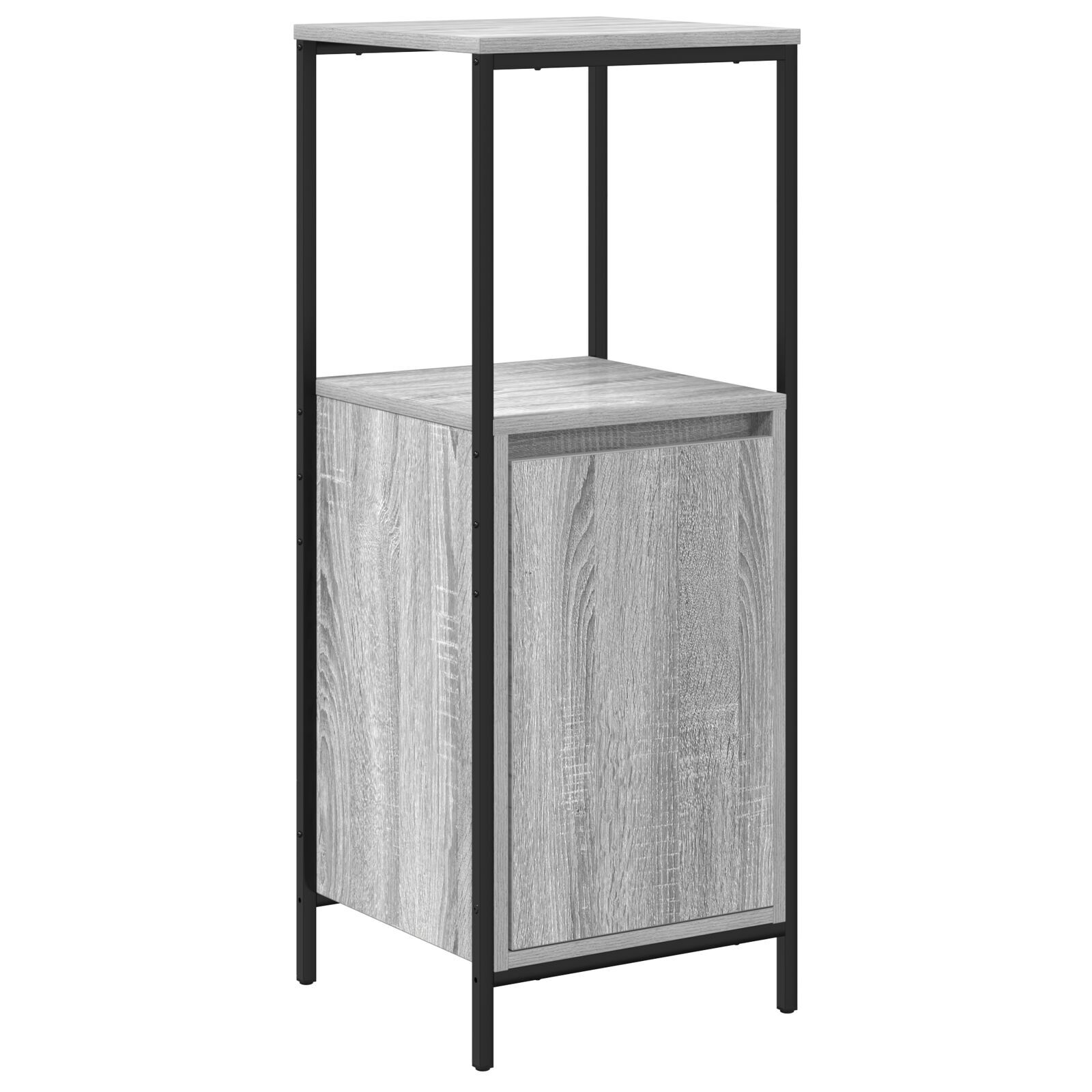 vidaXL Set mobilier baie, 3 piese, gri sonoma, lemn prelucrat vidaXL Set mobilier baie, 3 piese, gri sonoma, lemn prelucrat