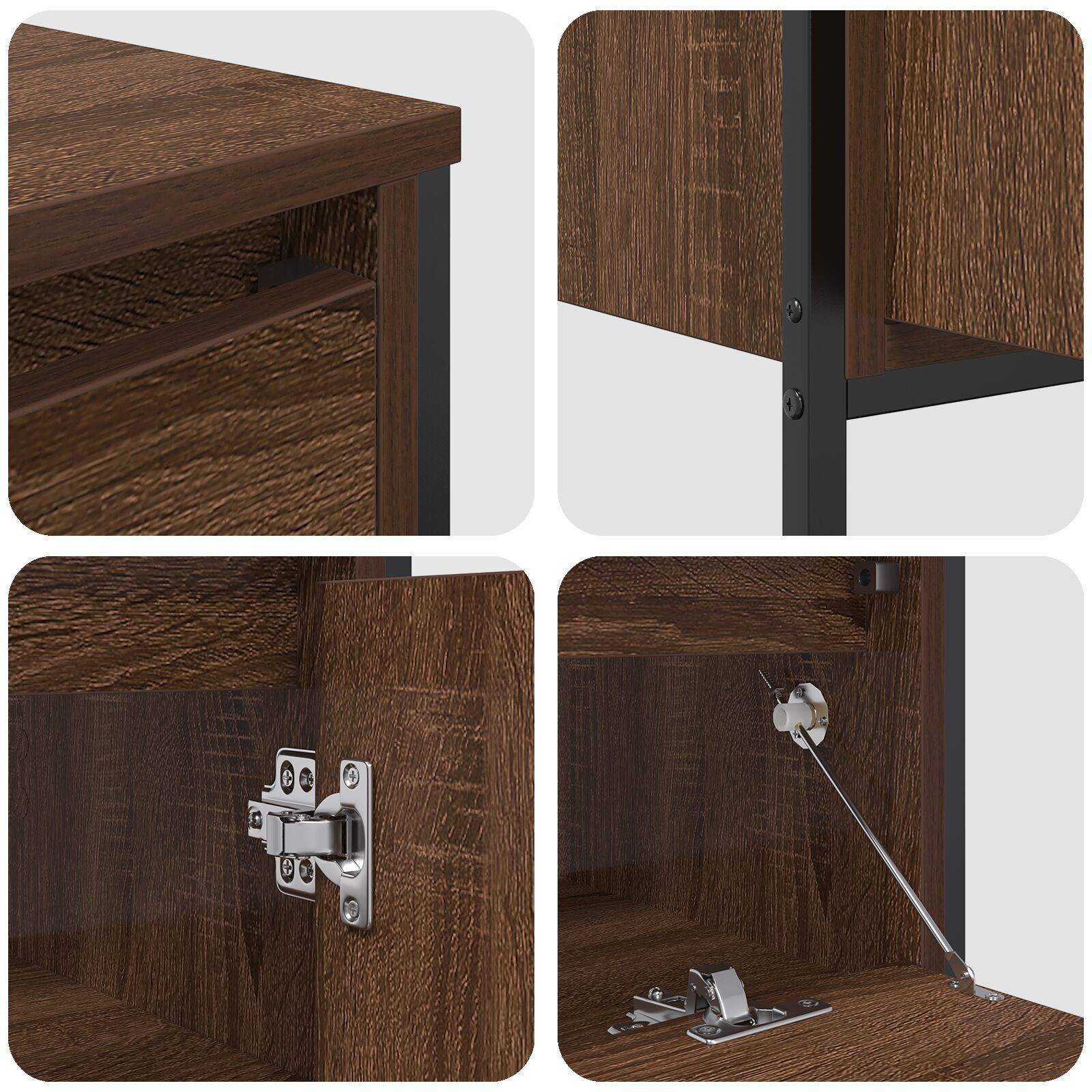 vidaXL Set mobilier baie, 3 piese, stejar maro, lemn prelucrat vidaXL Set mobilier baie, 3 piese, stejar maro, lemn prelucrat