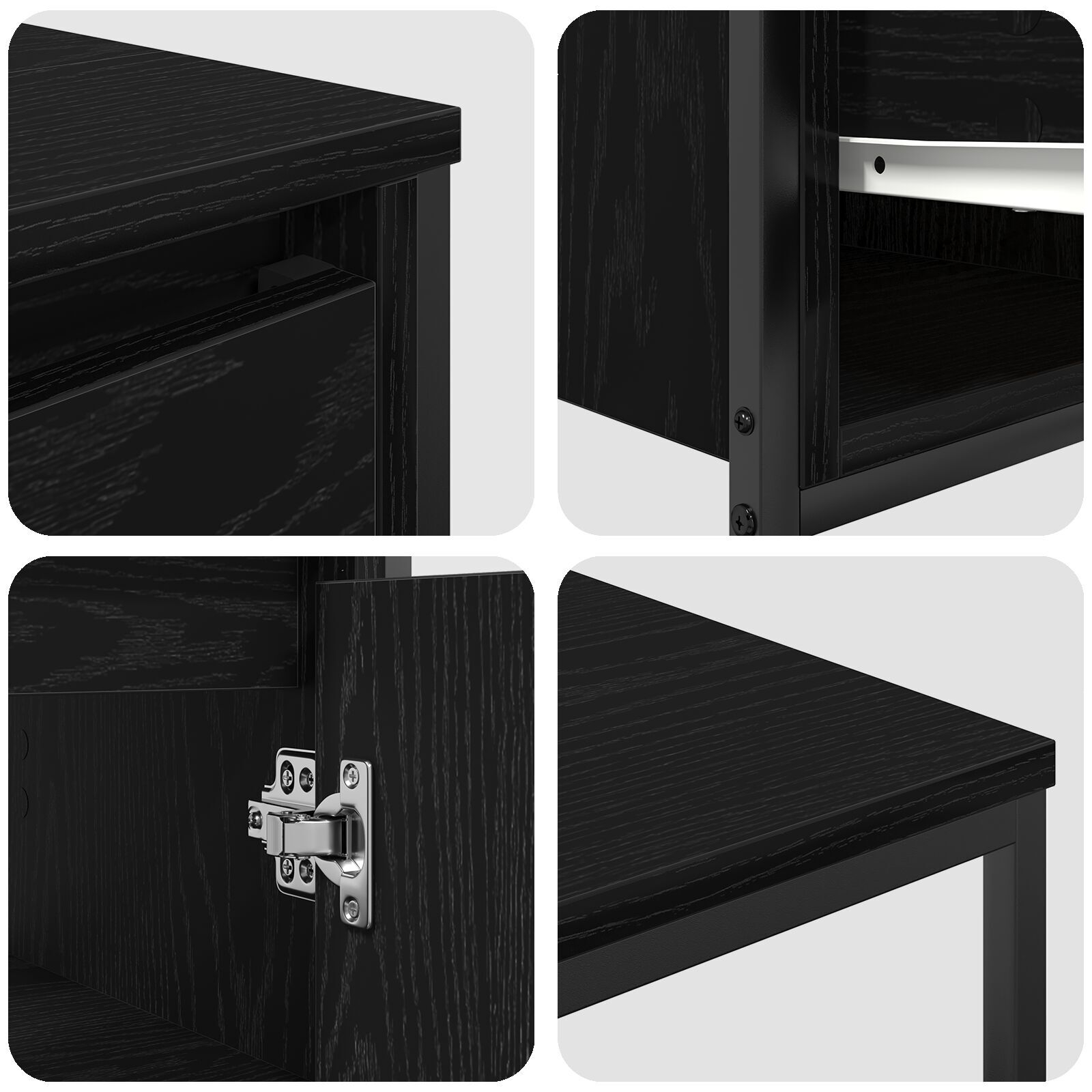 Set de mobilier pentru baie 2 piese vidaXL din lemn ingineresc, stejar negru Set de mobilier pentru baie 2 piese vidaXL din lemn ingineresc, stejar negru