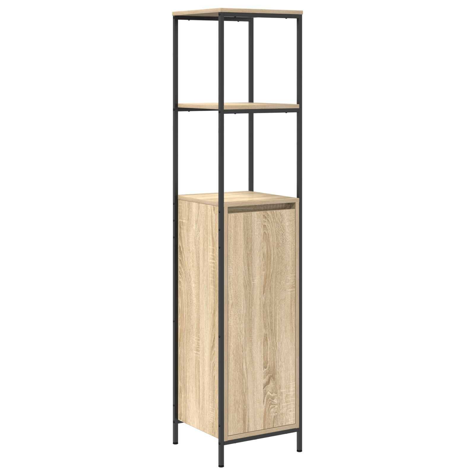 vidaXL Set mobilier baie din lemn prelucrat în stejar sonoma vidaXL Set mobilier baie din lemn prelucrat în stejar sonoma